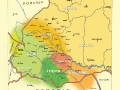 Карта історико-етнографічного районування українських Карпат Карта історико-етнографічного районування українських Карпат